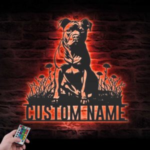 Custom-American-Staffordshire-Terrier-Metal-Wall-Art-LED-Light_1