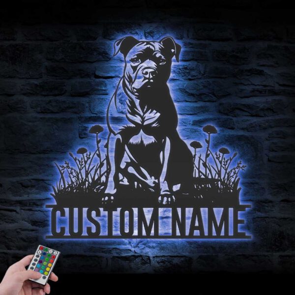 Custom-American-Staffordshire-Terrier-Metal-Wall-Art-LED-Light_4