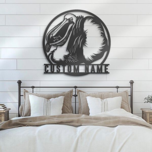 Custom-American-White-Pelican-Metal-Wall-Art-LED-Light-2-1