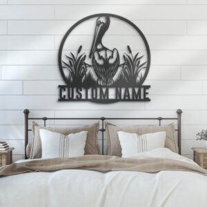 Custom-American-White-Pelican-Metal-Wall-Art-LED-Light-2