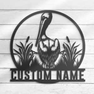 Custom-American-White-Pelican-Metal-Wall-Art-LED-Light-3