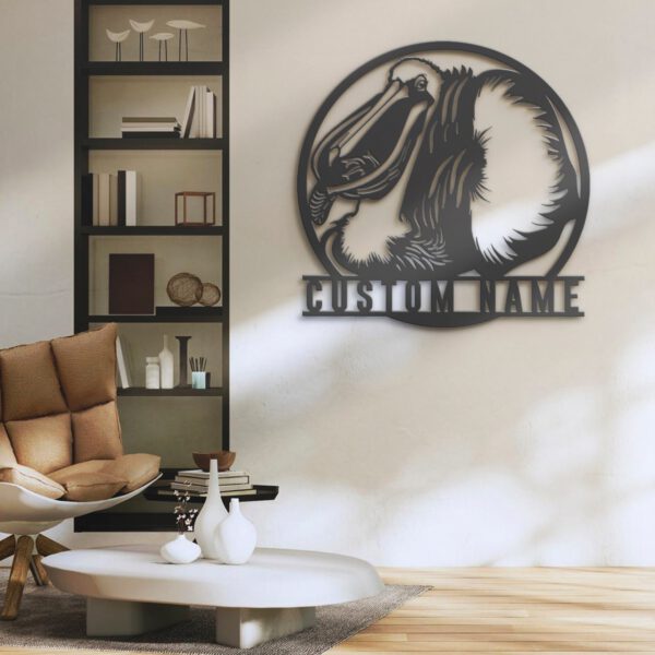 Custom-American-White-Pelican-Metal-Wall-Art-LED-Light-5-1