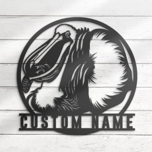 Custom-American-White-Pelican-Metal-Wall-Art-LED-Light-6-1