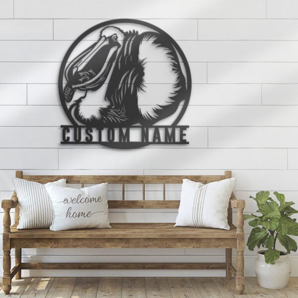 Custom-American-White-Pelican-Metal-Wall-Art-LED-Light-8-1