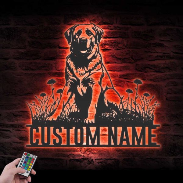 Custom-Anatolian-Shepherd-Metal-Wall-Art-LED-Light_3