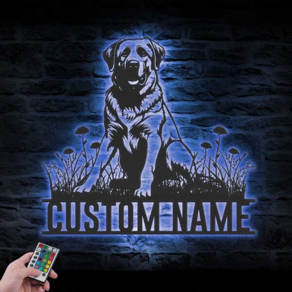 Custom-Anatolian-Shepherd-Metal-Wall-Art-LED-Light_4