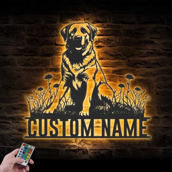 Custom-Anatolian-Shepherd-Metal-Wall-Art-LED-Light_5