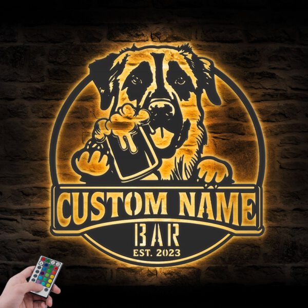 Custom-Anatolian-Shepherd-Thirsty-Beer-Pub-Metal-Wall-Art-LED-Light_2