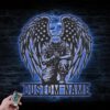 Custom-Angel-Soldier-Kneeling-Praying-At-Memorial-Cross-Metal-Wall-Art-Led-Light