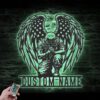 Custom-Angel-Soldier-Kneeling-Praying-At-Memorial-Cross-Metal-Wall-Art-Led-Light-7