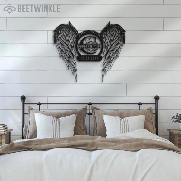 Custom-Angel-Wings-Name-Date-Metal-Wall-Art-LED-Light-1