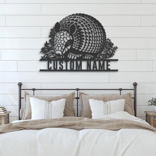 Custom-Armadillo-Metal-Wall-Art-LED-Light-9