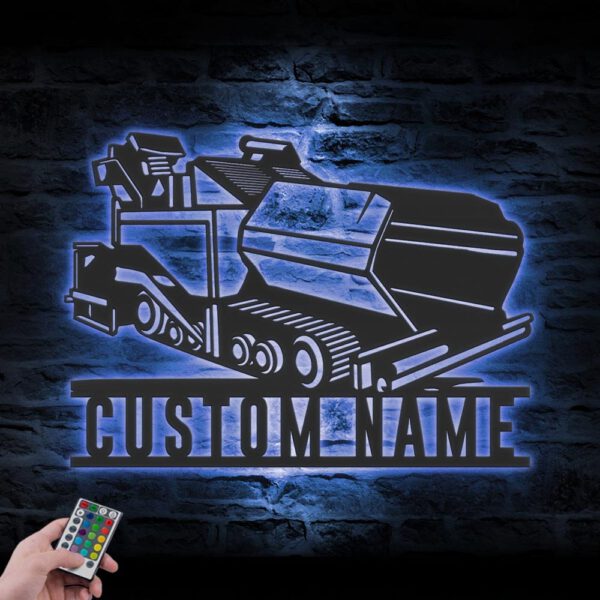 Custom-Asphalt-Paver-Truck-Driver-Metal-Wall-Art-LED-Light_1