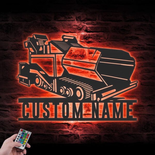 Custom-Asphalt-Paver-Truck-Driver-Metal-Wall-Art-LED-Light_5