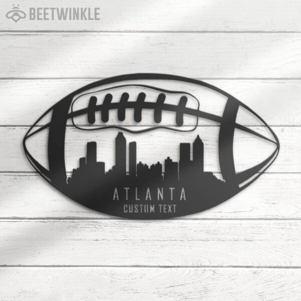 Custom-Atlanta-Skyline-American-Football-Metal-Wall-Art-LED-Light-8