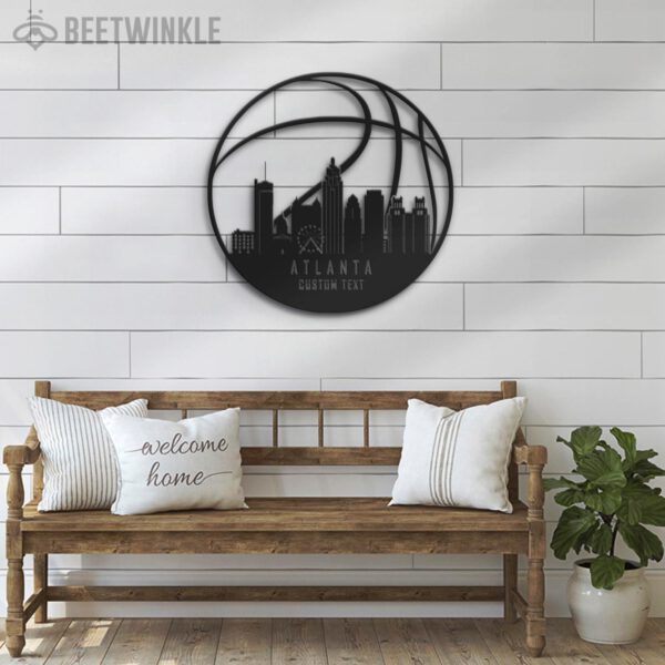 Custom-Atlanta-Skyline-Basketball-Metal-Wall-Art-LED-Light-2