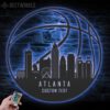 Custom-Atlanta-Skyline-Basketball-Metal-Wall-Art-LED-Light-4