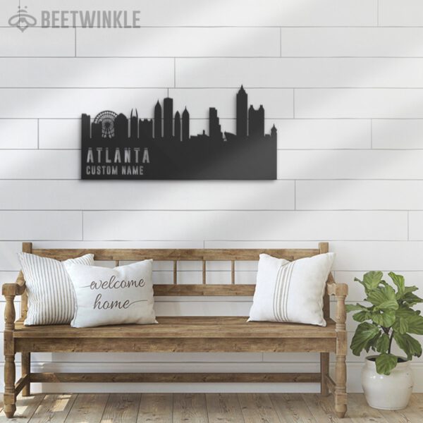 Custom-Atlanta-Skyline-Metal-Wall-Art-LED-Light-6