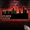 Custom-Atlanta-Skyline-Metal-Wall-Art-LED-Light-7