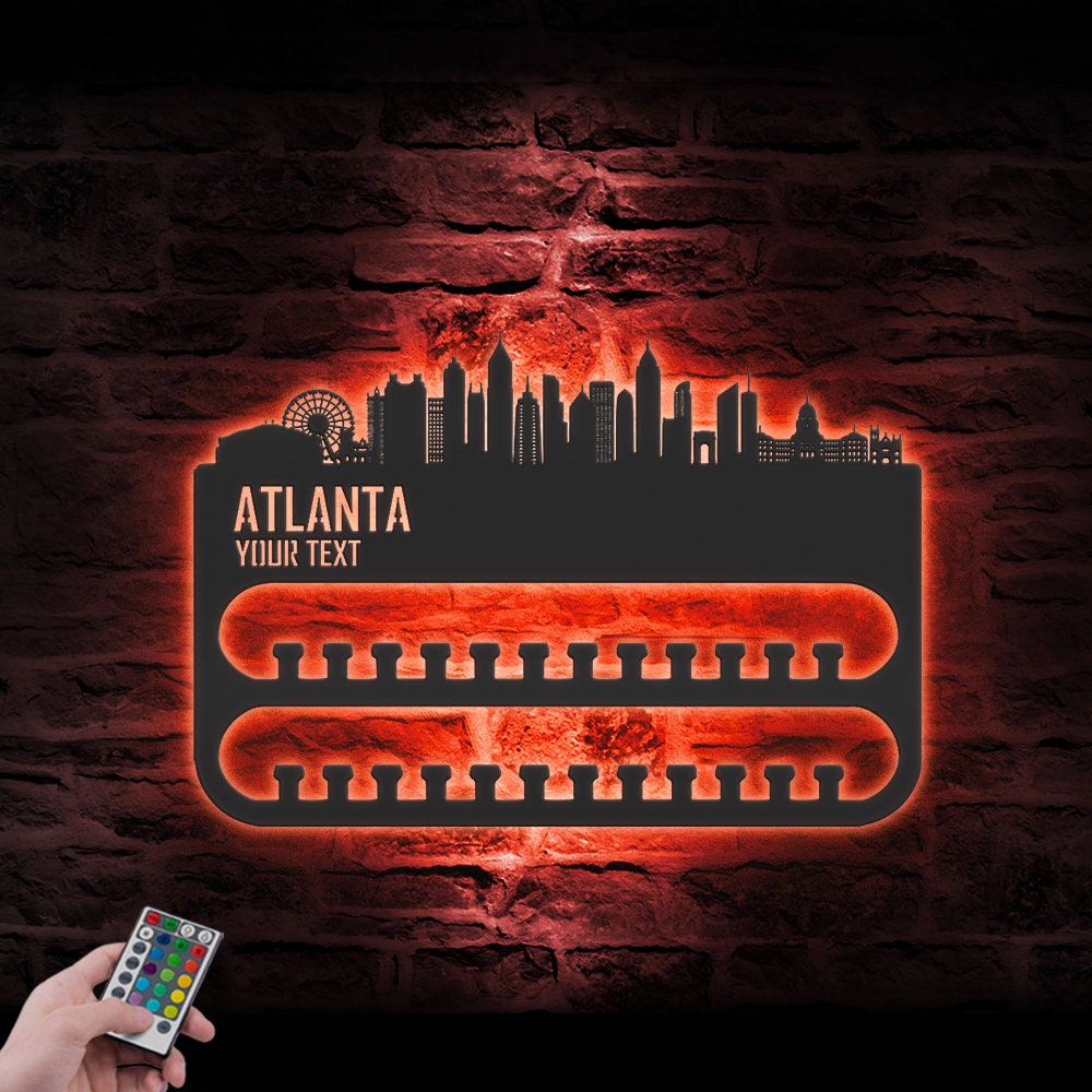 Custom-Atlanta-Skyline-Sport-Medal-Hanger-With-Led-Light_1