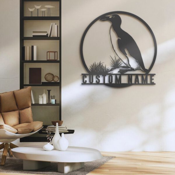 Custom-Auk-Bird-Metal-Wall-Art-LED-Light-4