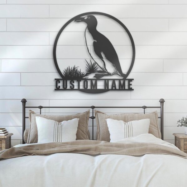 Custom-Auk-Bird-Metal-Wall-Art-LED-Light-6