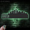 Custom-Austin-Skyline-Metal-Wall-Art-LED-Light