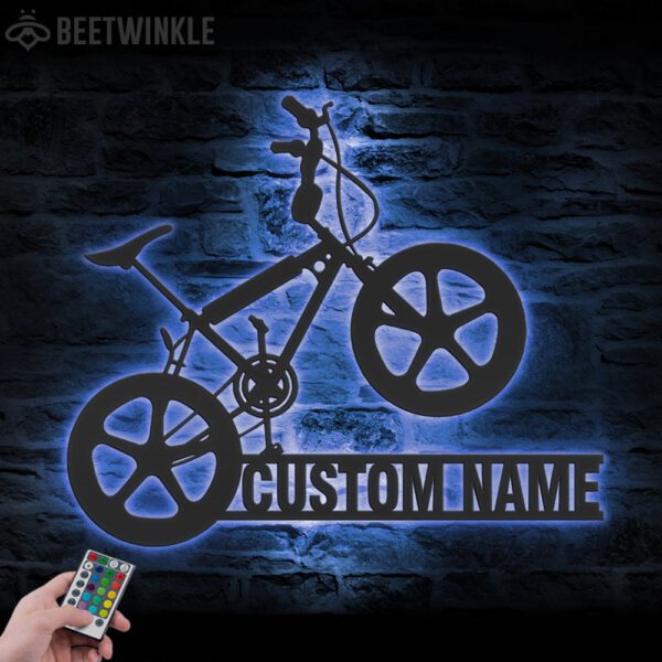 Custom-BMX-Bike-Metal-Wall-Art-LED-Light-7