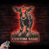 Custom-Baby-Cow-Farmhouse-Metal-Wall-Art-LED-Light-4