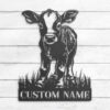 Custom-Baby-Cow-Farmhouse-Metal-Wall-Art-LED-Light-5