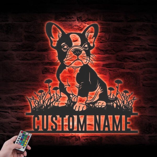 Custom-Baby-French-Bulldog-Metal-Wall-Art-LED-Light_4