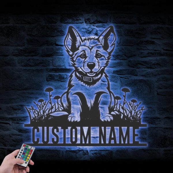 Custom-Baby-GSD-German-Shepherd-Metal-Wall-Art-LED-Light_5