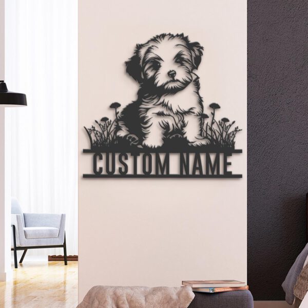 Custom-Baby-Havanese-Metal-Wall-Art-LED-Light_1