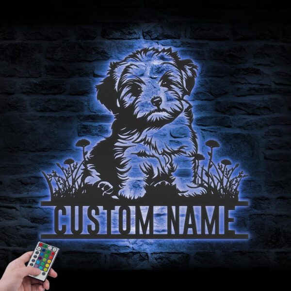 Custom-Baby-Havanese-Metal-Wall-Art-LED_6