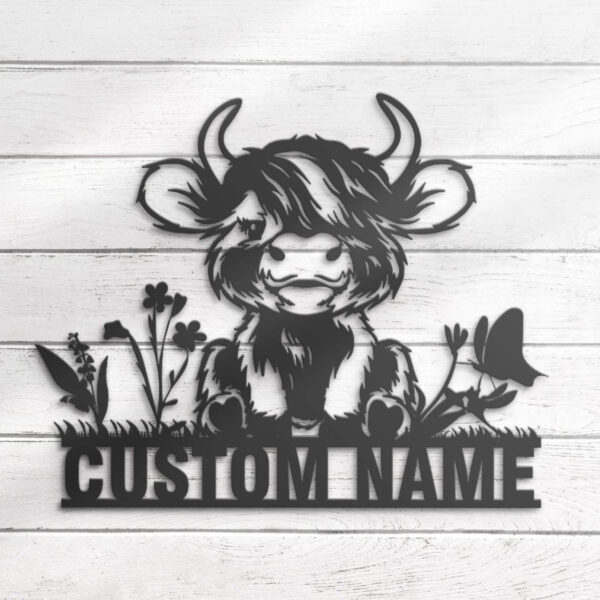 Custom-Baby-Highland-Cow-Farmhouse-Metal-Wall-Art-LED-Light-8-1