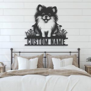 Custom-Baby-Pomeranian-Metal-Wall-Art-LED-Light_1