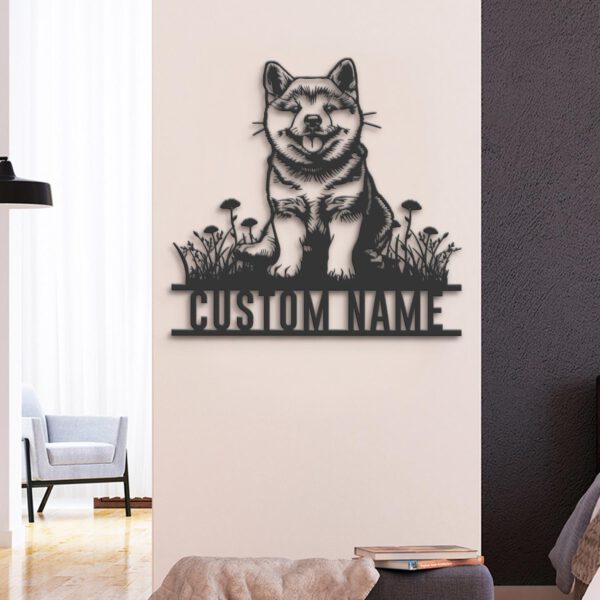 Custom-Baby-Shiba-Inu-Metal-Wall-Art-LED-Light_7