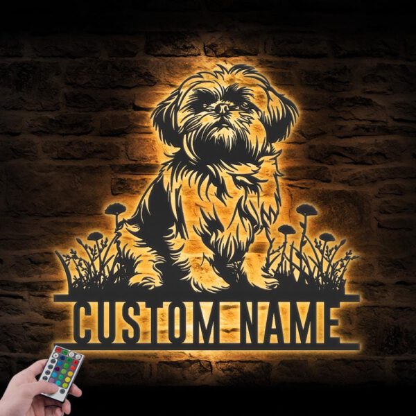 Custom-Baby-Shih-Tzu-Metal-Wall-Art-LED_8