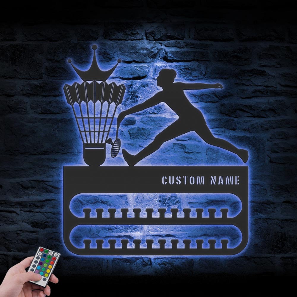 Custom-Badminton-Player-Medal-Hanger-With-Led-Light_1