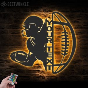 Custom-Ball-American-Football-Metal-Wall-Art-LED-Light-2-2