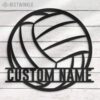 Custom-Ball-Volleyball-Metal-Wall-Art-LED-Light-2