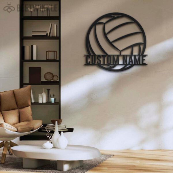 Custom-Ball-Volleyball-Metal-Wall-Art-LED-Light