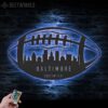 Custom-Baltimore-Skyline-American-Football-Metal-Wall-Art-LED-Light-5