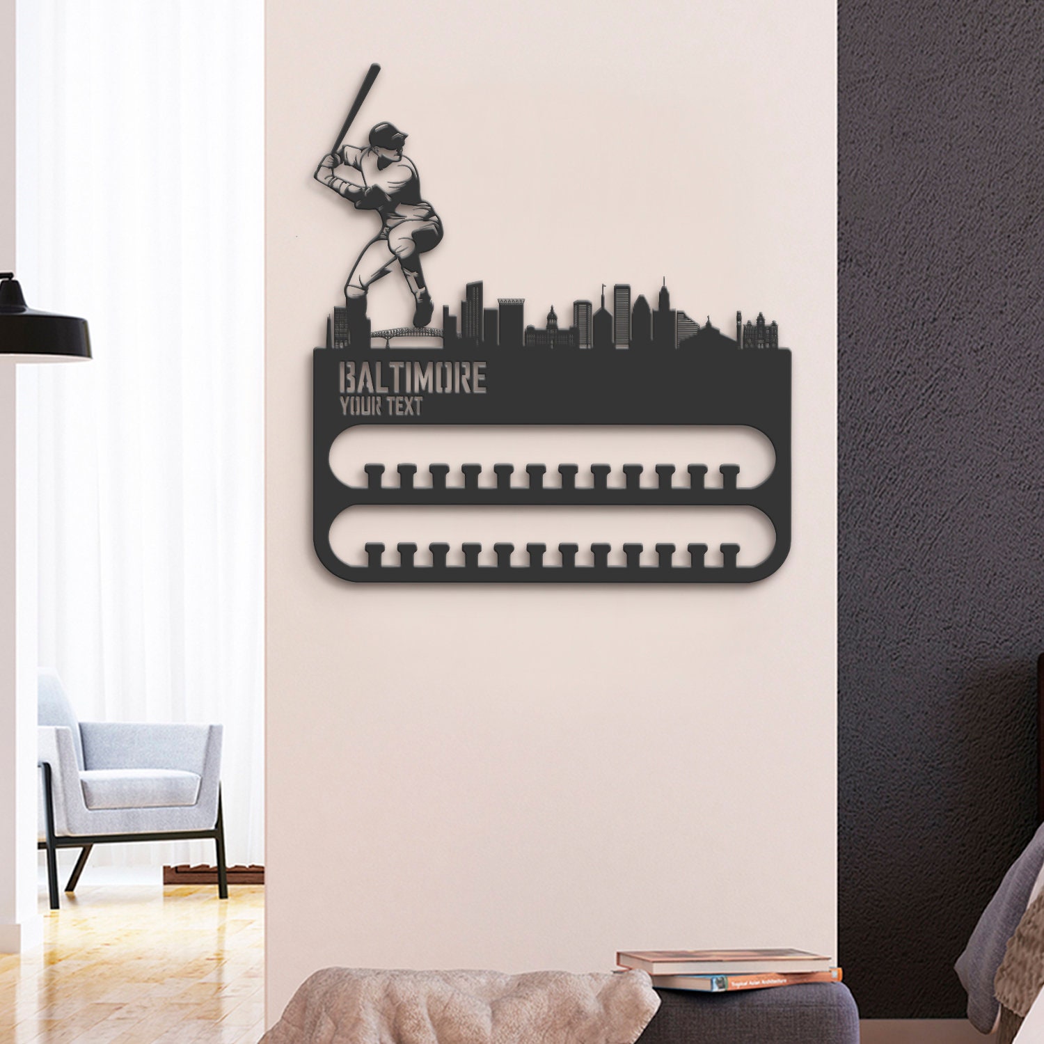 Custom-Baltimore-Skyline-Baseball-Player-Medal-Hanger-With-Led-Light_6