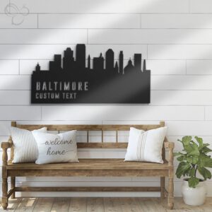 Custom-Baltimore-Skyline-Metal-Wall-Art-LED-Light-2