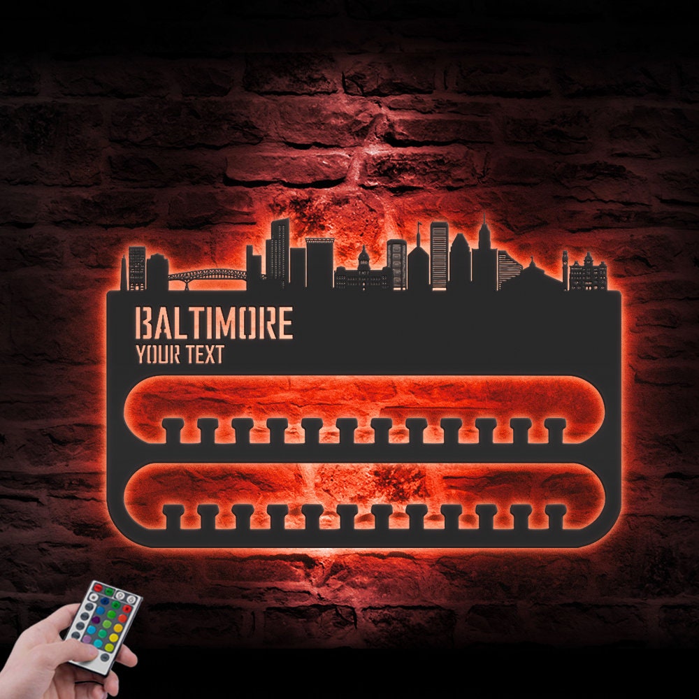 Custom-Baltimore-Skyline-Sport-Medal-Hanger-With-Led-Light_3