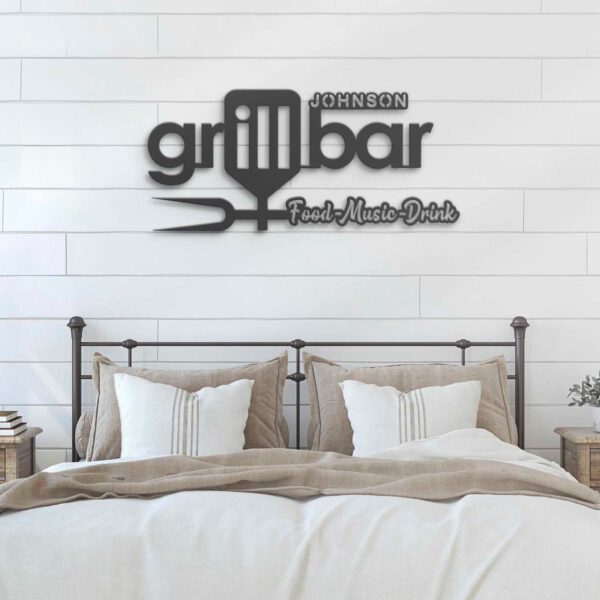 Custom-Bar-And-Grill-Metal-Wall-Art-LED-Light-4