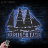 Custom-Barque-Sailing-Metal-Wall-Art-LED-Light-6