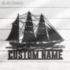 Custom-Barque-Sailing-Metal-Wall-Art-LED-Light-8