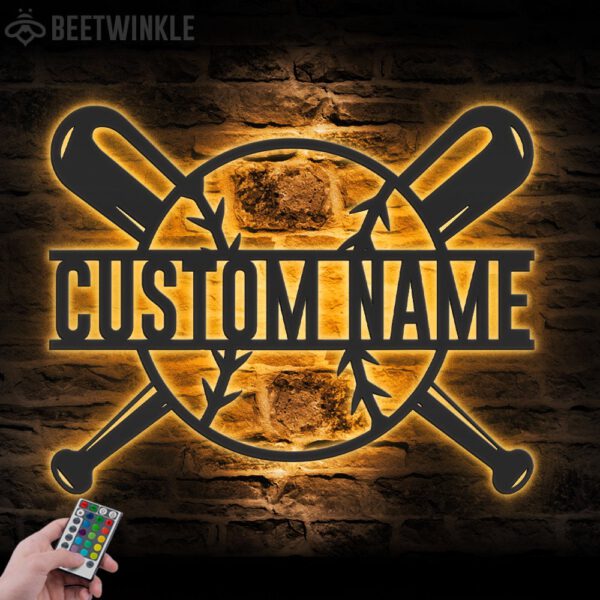 Custom-Baseball-Bat-Metal-Wall-Art-LED-Light-4-1